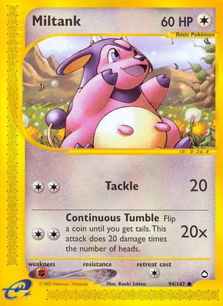 Miltank (94)/147 Common Reverse Holofoil