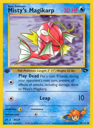 Misty's Magikarp (88)/132 Common 1st Edition