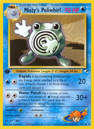 Misty's Poliwhirl (53)/132 Uncommon Unlimited