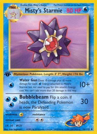 Misty's Starmie (56)/132 Uncommon 1st Edition
