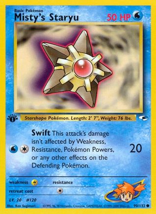 Misty's Staryu (90)/132 Common 1st Edition