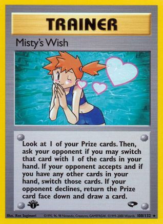 Misty's Wish (108)/132 Rare 1st Edition