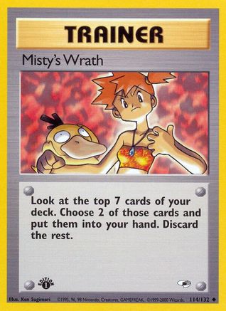 Misty's Wrath (114)/132 Uncommon 1st Edition