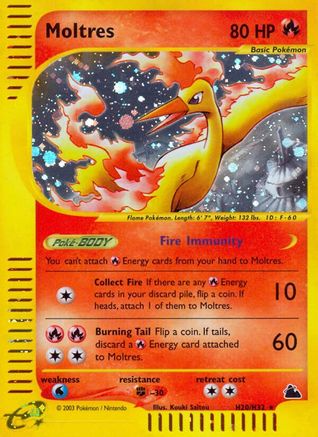 Moltres (H20) (H20)/144 Holo Rare Holofoil