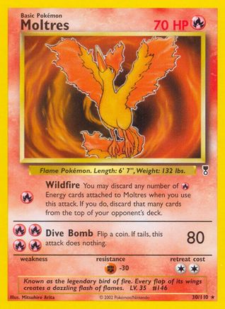 Moltres (30)/110 Rare Reverse Holofoil