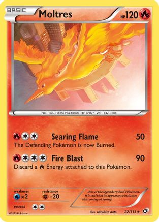 Moltres (22)/113 Holo Rare Holofoil