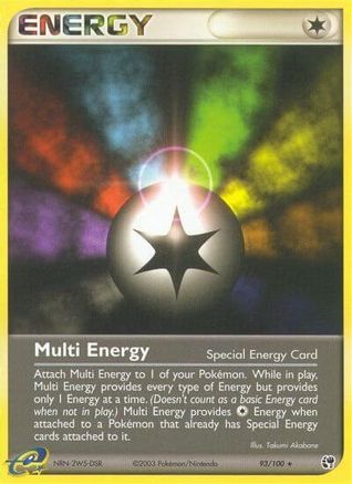 Multi Energy (93)/100 Rare Reverse Holofoil
