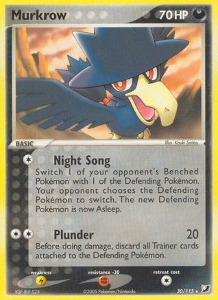 Murkrow (30)/115 Rare Reverse Holofoil