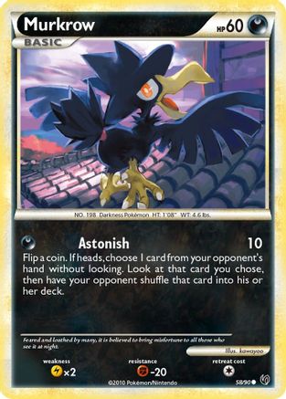 Murkrow (58) (58)/90 Common Reverse Holofoil