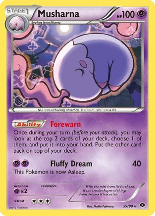 Musharna (59)/99 Rare Reverse Holofoil