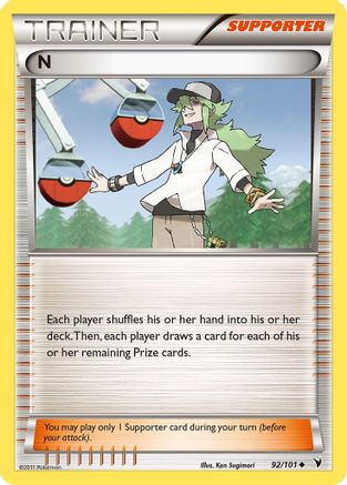 N (Supporter) (92)/101 Uncommon