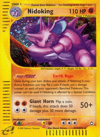 Nidoking (H18) (H18)/147 Holo Rare Holofoil