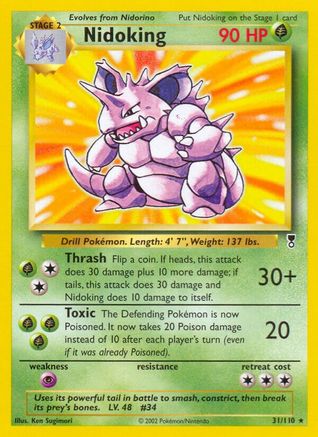 Nidoking (31)/110 Rare Reverse Holofoil