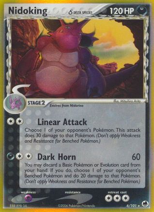 Nidoking (Delta Species) (6)/101 Holo Rare Reverse Holofoil