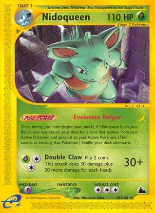 Nidoqueen (22) (22)/144 Rare Reverse Holofoil