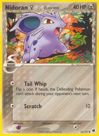 Nidoran F (Delta Species) (56)/101 Common Reverse Holofoil