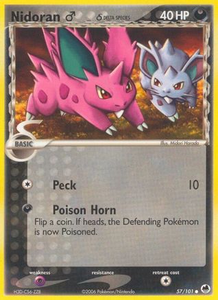 Nidoran M (Delta Species) (57)/101 Common Reverse Holofoil