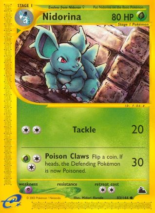 Nidorina (83)/144 Common Reverse Holofoil