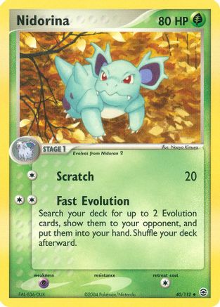 Nidorina (40)/112 Uncommon Reverse Holofoil