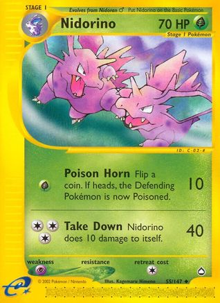 Nidorino (55)/147 Uncommon Reverse Holofoil