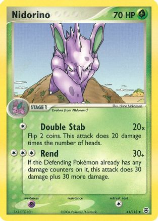 Nidorino (41)/112 Uncommon Reverse Holofoil