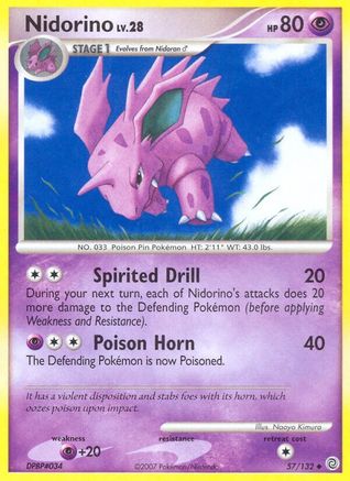 Nidorino (57)/132 Uncommon Reverse Holofoil