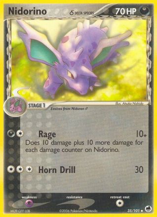 Nidorino (Delta Species) (35)/101 Uncommon Reverse Holofoil