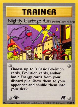 Nightly Garbage Run (Rocket's Secret Machine) (77)/82 Uncommon 1st Edition