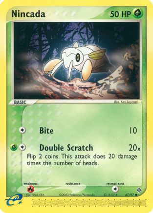 Nincada - 67/97 (67)/97 Common Reverse Holofoil