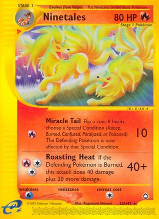 Ninetales (25)/147 Rare Reverse Holofoil
