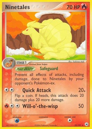 Ninetales (22)/101 Rare Reverse Holofoil