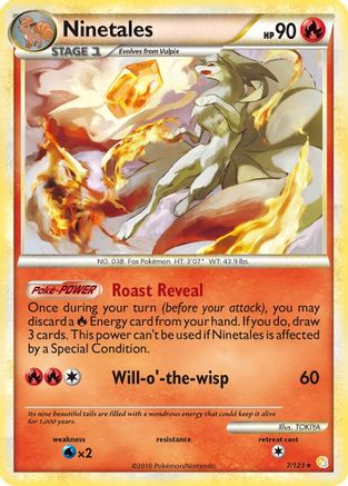 Ninetales (7)/123 Holo Rare Reverse Holofoil
