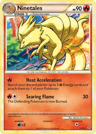 Ninetales (20)/95 Rare Reverse Holofoil
