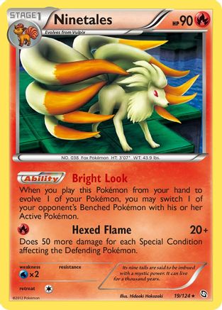 Ninetales (19)/124 Holo Rare Reverse Holofoil