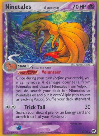 Ninetales (Delta Species) (8)/101 Holo Rare Holofoil