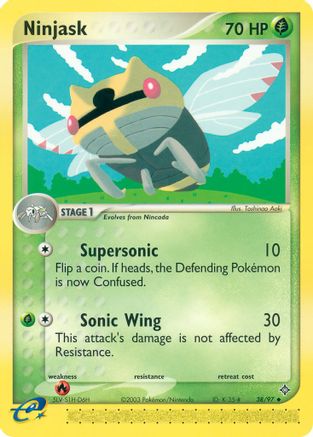 Ninjask - 38/97 (38)/97 Uncommon Reverse Holofoil