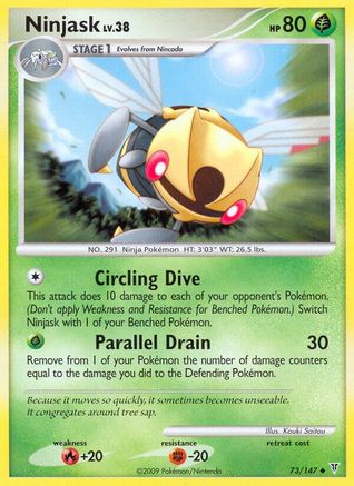 Ninjask/147 Uncommon Reverse Holofoil