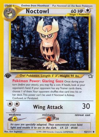 Noctowl (42)/111 Uncommon 1st Edition