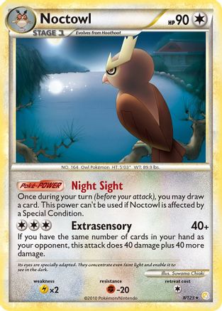 Noctowl (8)/123 Holo Rare Holofoil
