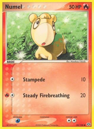 Numel - 058/106 (58)/106 Common Reverse Holofoil