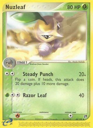 Nuzleaf - 48/100 (48)/100 Uncommon Reverse Holofoil