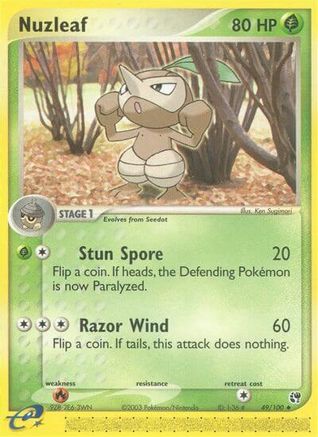 Nuzleaf - 49/100 (49)/100 Uncommon Reverse Holofoil