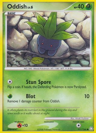 Oddish (111) (111)/146 Common Reverse Holofoil
