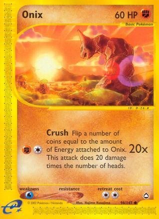 Onix (98)/147 Common Reverse Holofoil