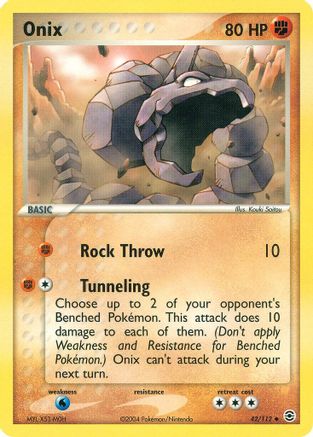 Onix (42)/112 Uncommon Reverse Holofoil
