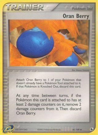 Oran Berry (85)/109 Uncommon Reverse Holofoil