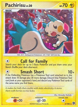 Pachirisu (5)/106 Holo Rare Reverse Holofoil