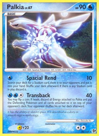 Palkia (26)/106 Rare Reverse Holofoil