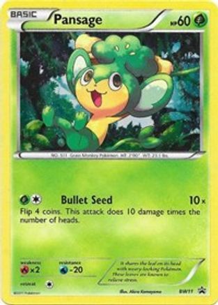 Pansage - BW11/101 Promo Holofoil