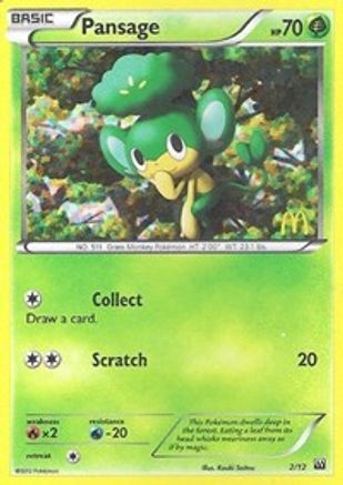 Pansage - 2/12 (2)/12 Promo Holofoil